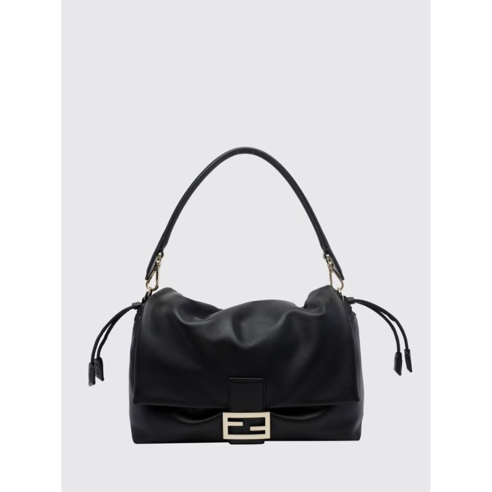 Fendi Women Fendi Baguette Large Lambskin Nappa Shoulder Bag With Ff Monogram